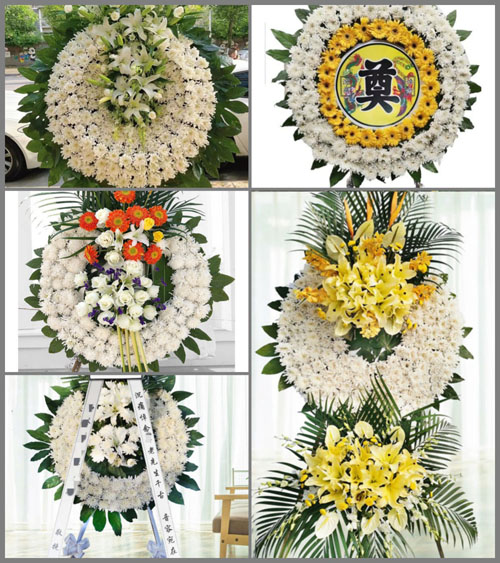河北保定容城县晾马台镇猛进庄村花圈速递